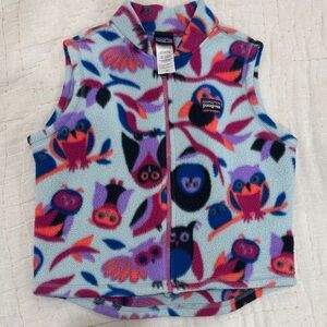 Patagonia Kids Vest - Multicolor Owl Pattern